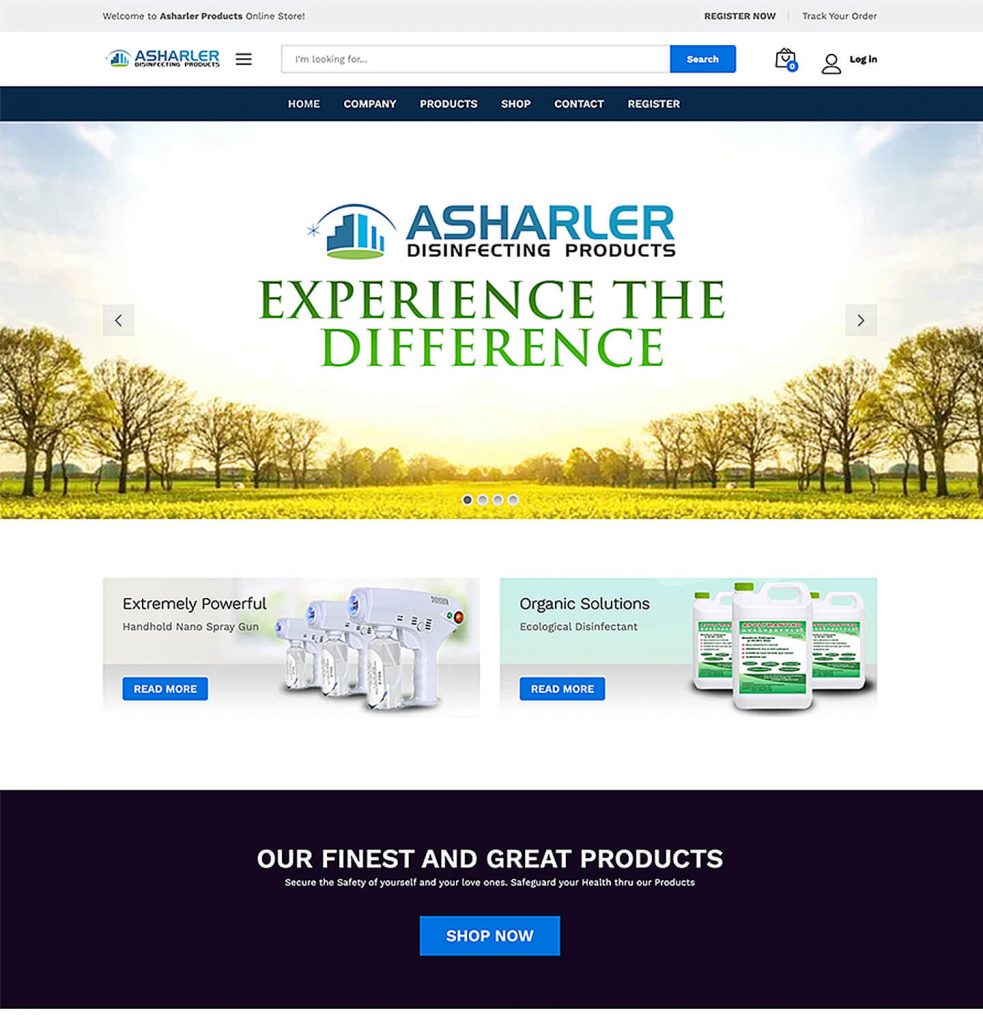 Asharler Products - Home Page