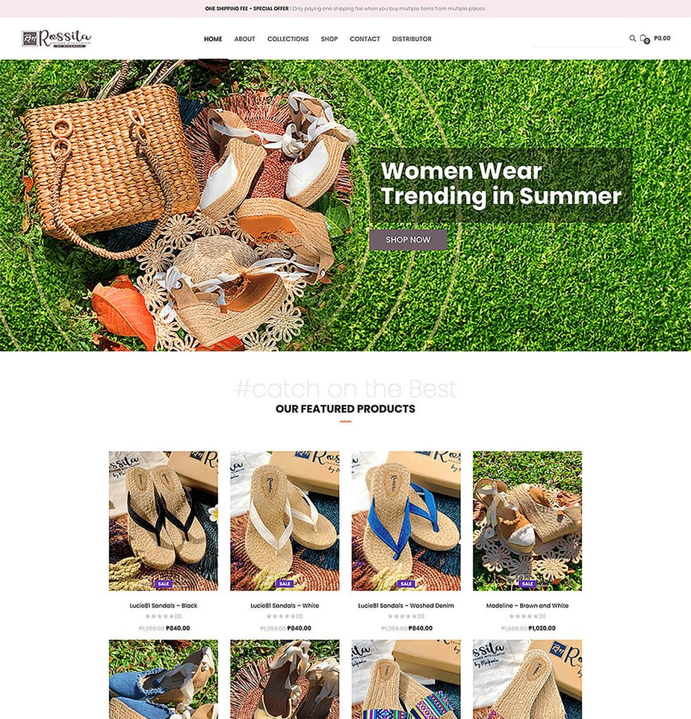 Rossita WooCommerce - Home Page